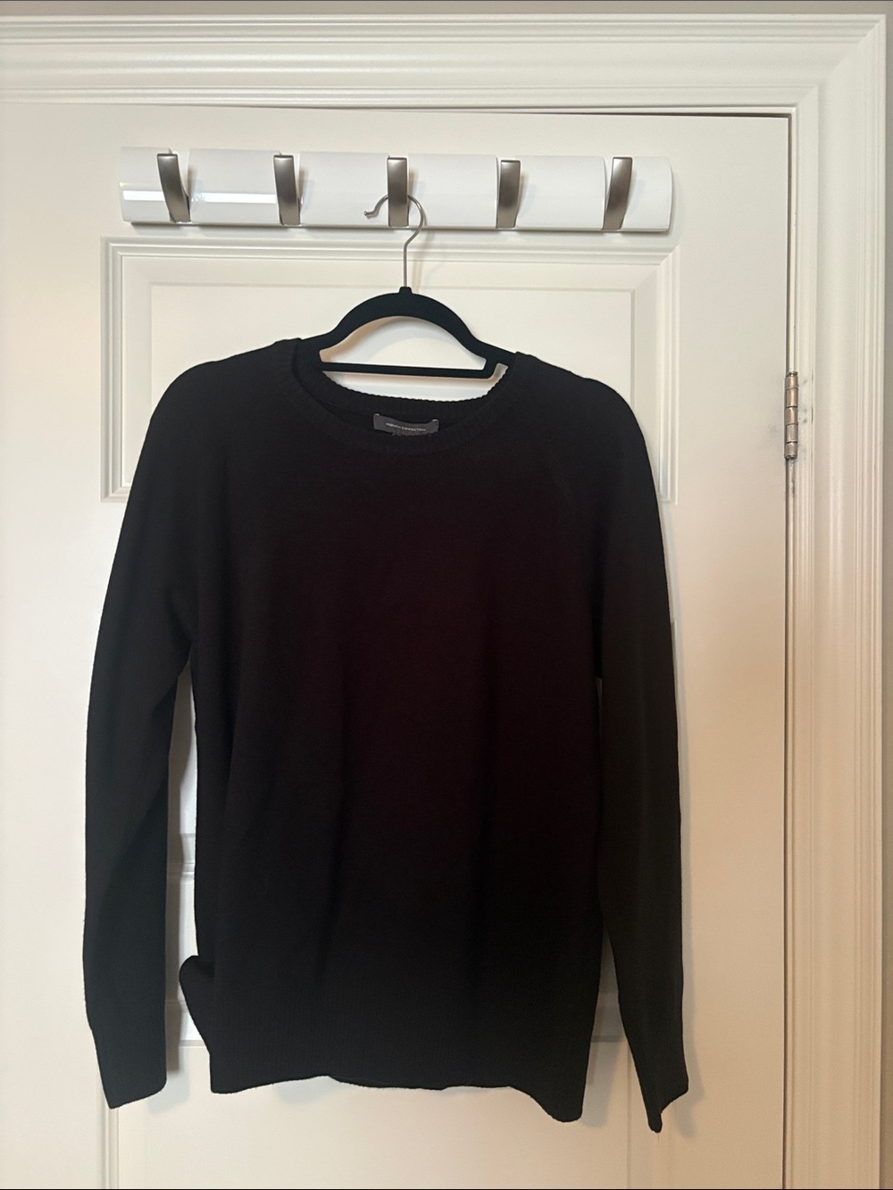 French Connection Black Crewneck Pullover